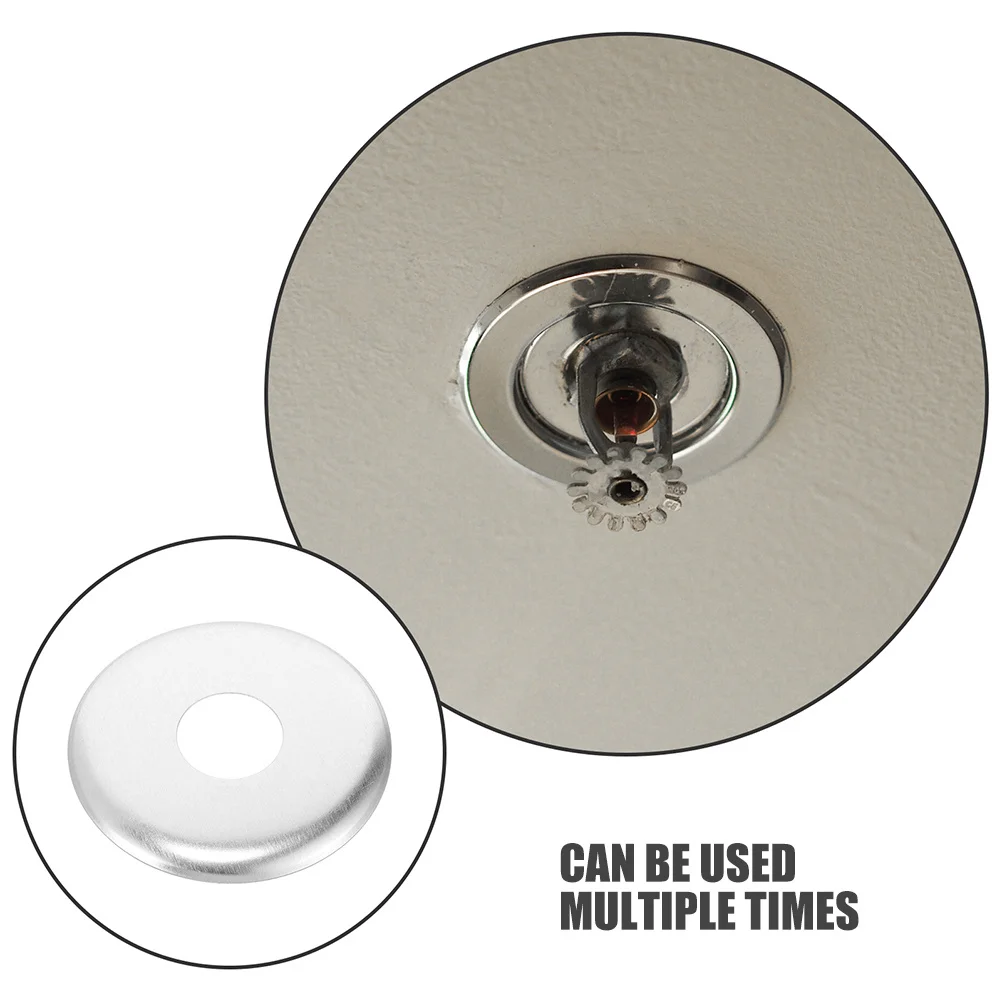 10 قطعة غطاء رش الحريق الفولاذ المقاوم للصدأ جدار مستدير سبليت شفة الزخرفية لوحة شعار ل أنابيب المياه سبلاش الحرس #3