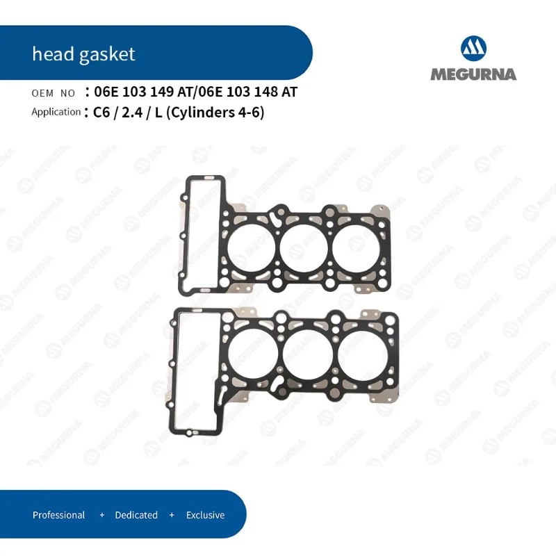 

Cylinder Head Gasket set for Audi A6 C6 2.4 V6 BDW Engine 2004-2011 model Auto Part Car Accessories 06E103148AT 06E103149AT