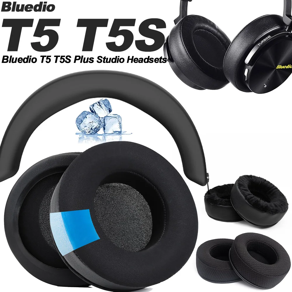 Bluedio T5 T5S Plus сменные подушечки для наушников, тканевые чехлы с эффектом памяти, губка, мягкий протеин