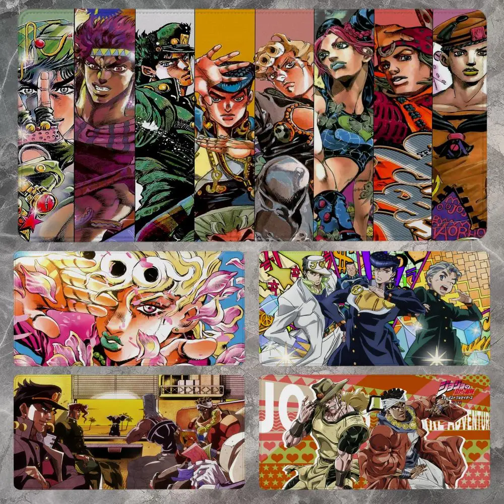 Jojo Bizarre Adventure Mauspad, 90 x 40 cm, rutschfestes Gaming-Mauspad, Gamer, E-Sport-Mauspad, Spiel, mechanische Tastatur, XXL-Schreibtischunterlage
