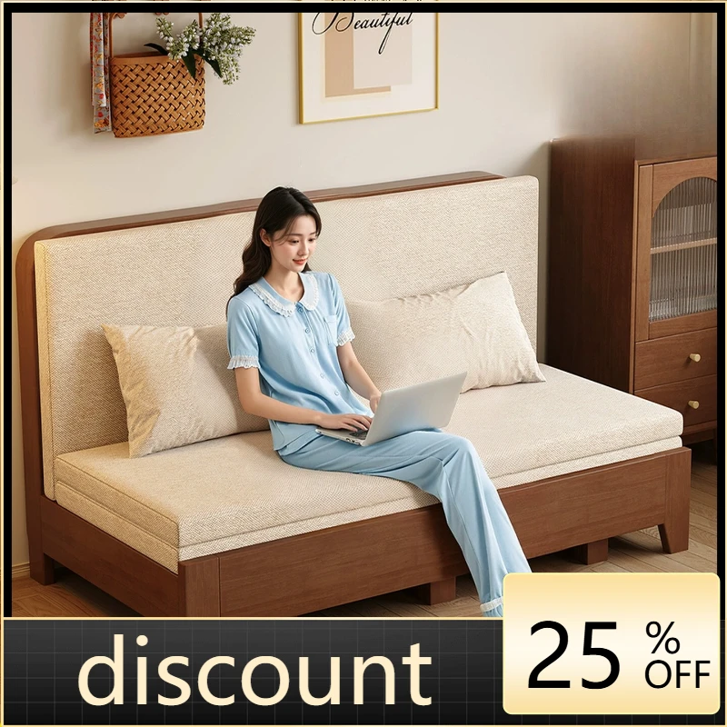 LH foldable dual-purpose sofa bed small retractable push-pull multi-functional sofa