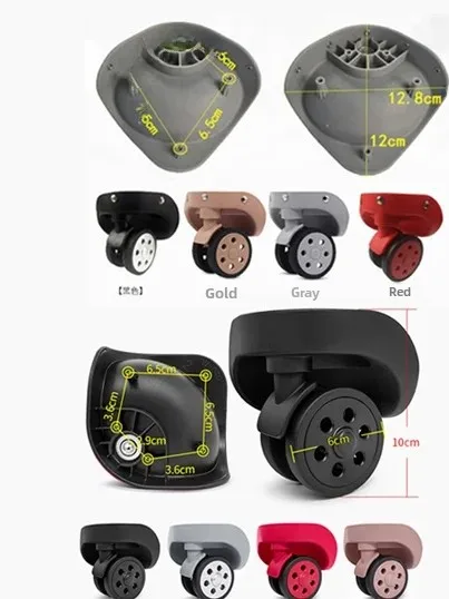 Universal Wheel Repair Parts for Luggage Carryon Suitcase Travel Bag Wheels Accessories No Brand Registered Trademark