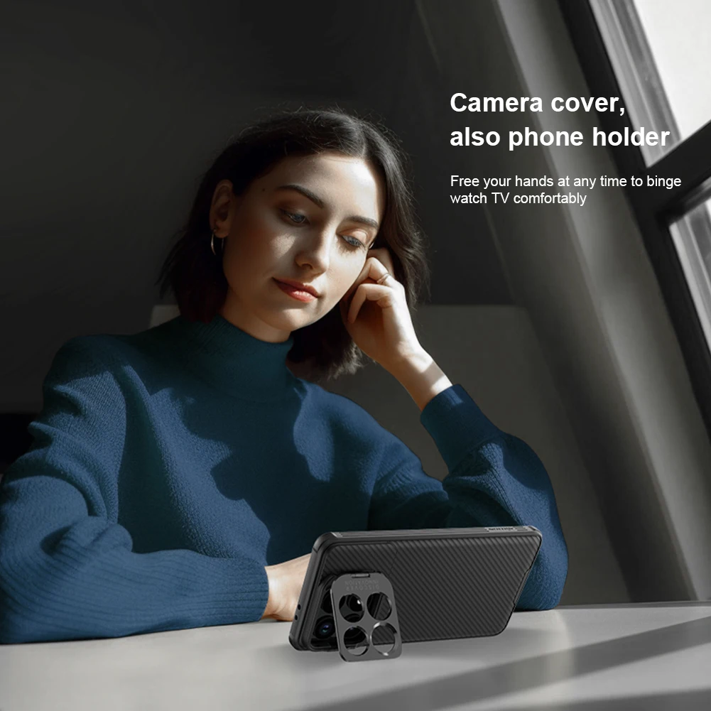 

Nillkin for Xiaomi Poco F6 Pro 5G case Camshield Prop Precision Hole Flip Lens 360 full Camera Stand Protection Back cover