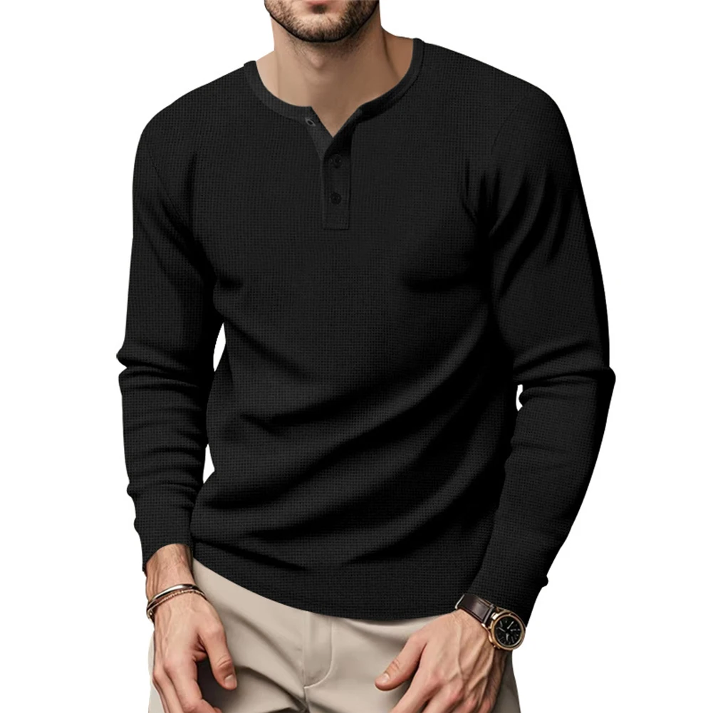 

Button V-neck Shirt Long Sleeve Athletic Tops Casual Outings Casual Style Polyester Fabric Button V-neck Running Shirt