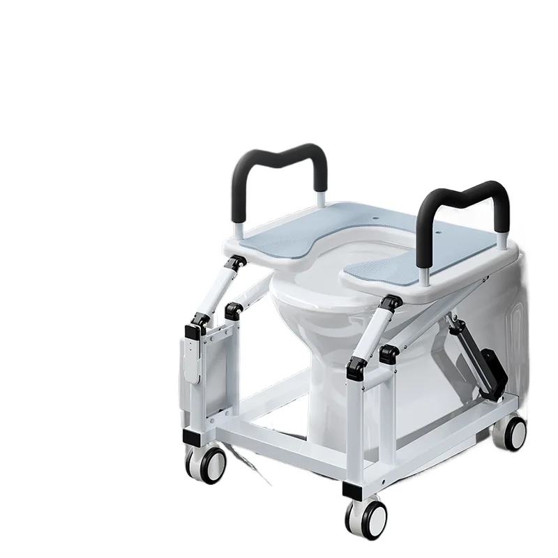 The electric toilet auxiliary lift chair for the elderly helps to get up the toilet artifact