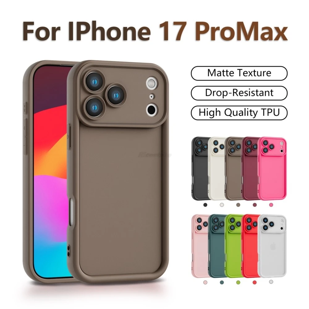 Für iPhone 17 Pro Max Fall Für iPhone 17 Pro Abdeckung Luxus Stoßfest Weiche TPU Flüssigkeit Silikon Telefon Zurück Fall Für iPhone 17 Air