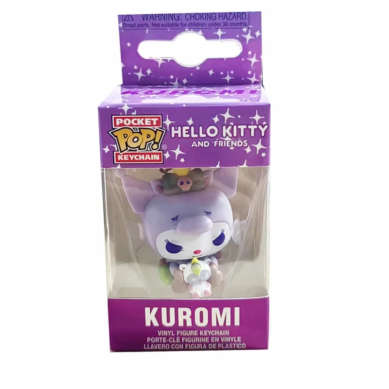 Funko Pop-llavero de My Melody Kuromi con Baku, juguete de Hello Kitty, Pochacco, Devil Kuromi, llavero Pop de bolsillo, juguetes de modelos