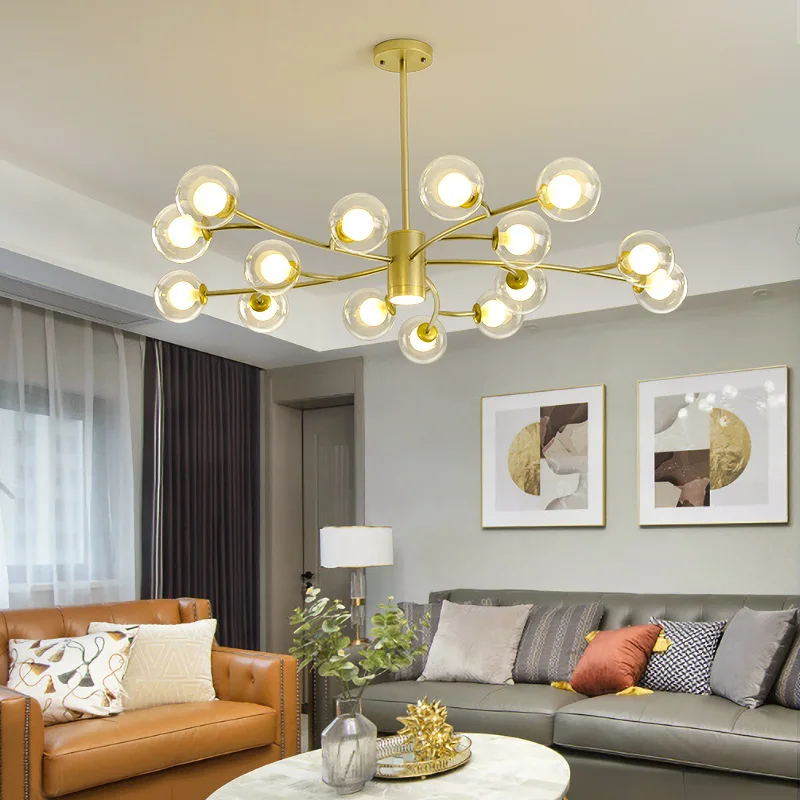 

Lamp in the Living Room Chandelier Simple Modern Model Bean Atmosphere Dining Room Bedroom Light Luxury Internet Celebrity