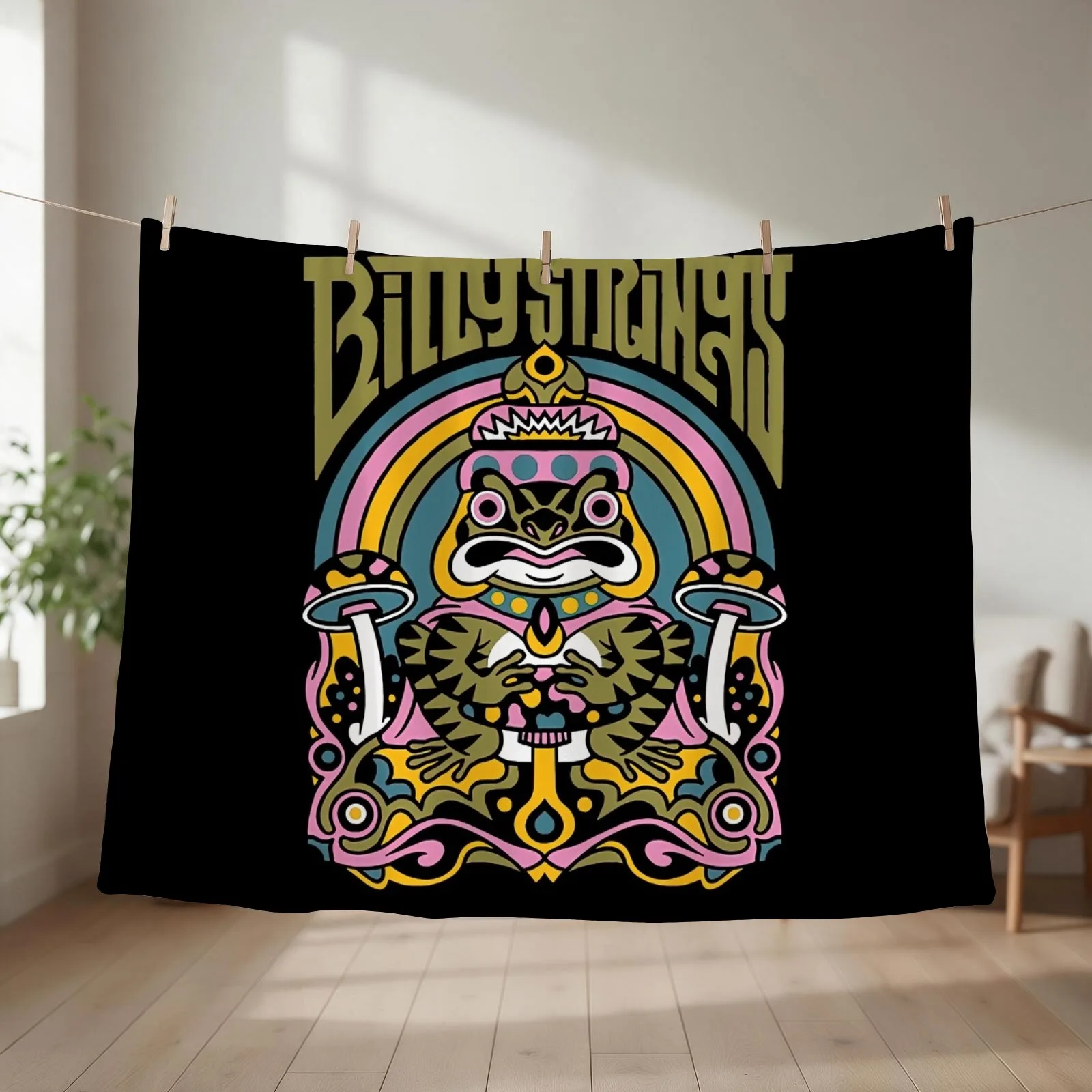 Billy Strings Frog Throw Blanket Loose Decorative Throw Luxury Camping Blankets