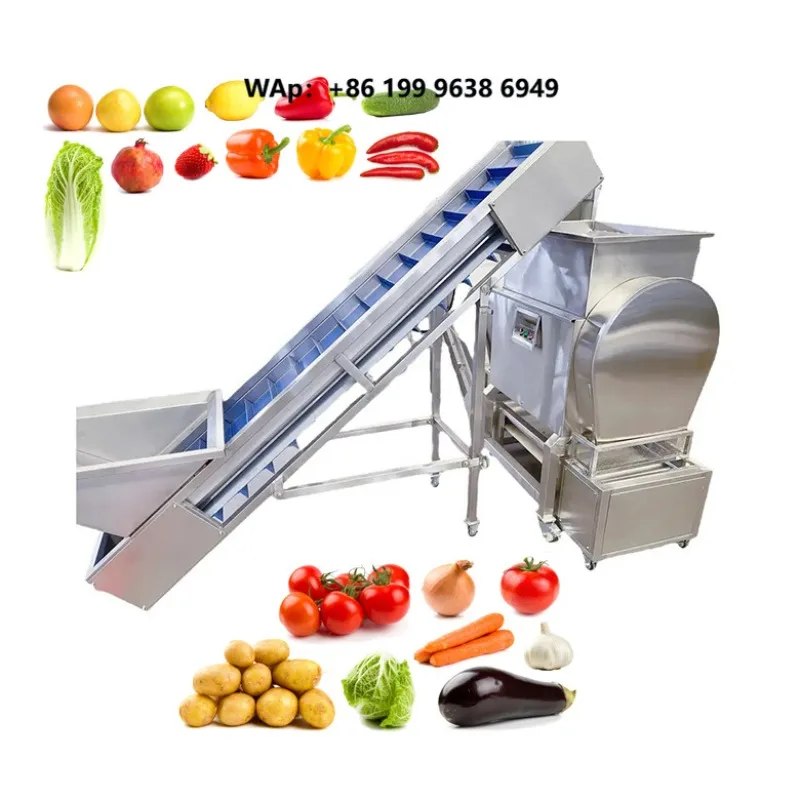 KLS Vegetable Slicing Equipment Automatic Vegetable Cutter Slicer Machine Continuous Slicing Machine