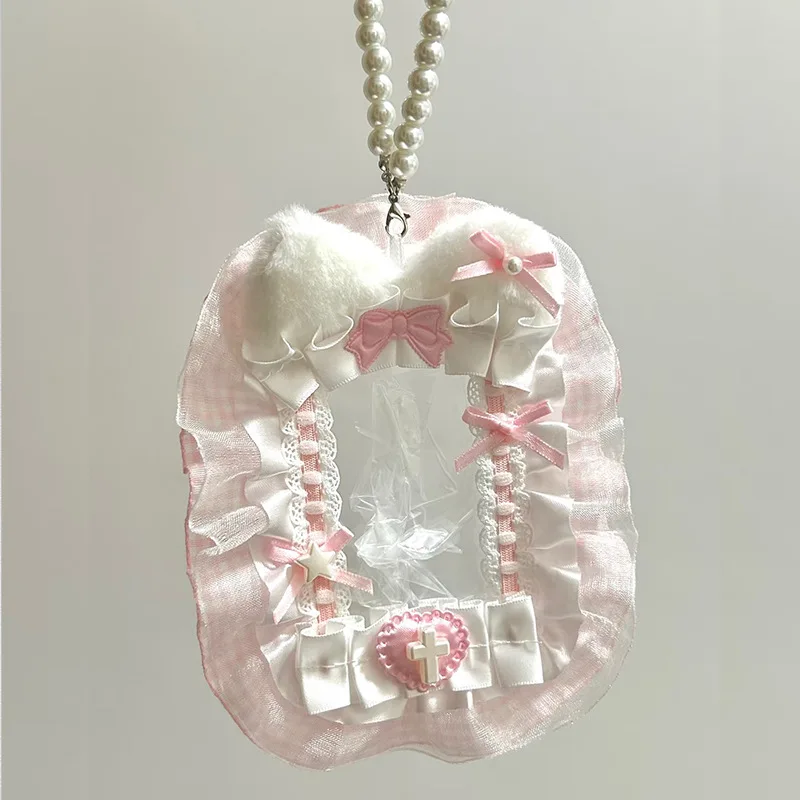 Pendant card holder ins style anime peripheral cartoon ID protection cover DIY decorative material package