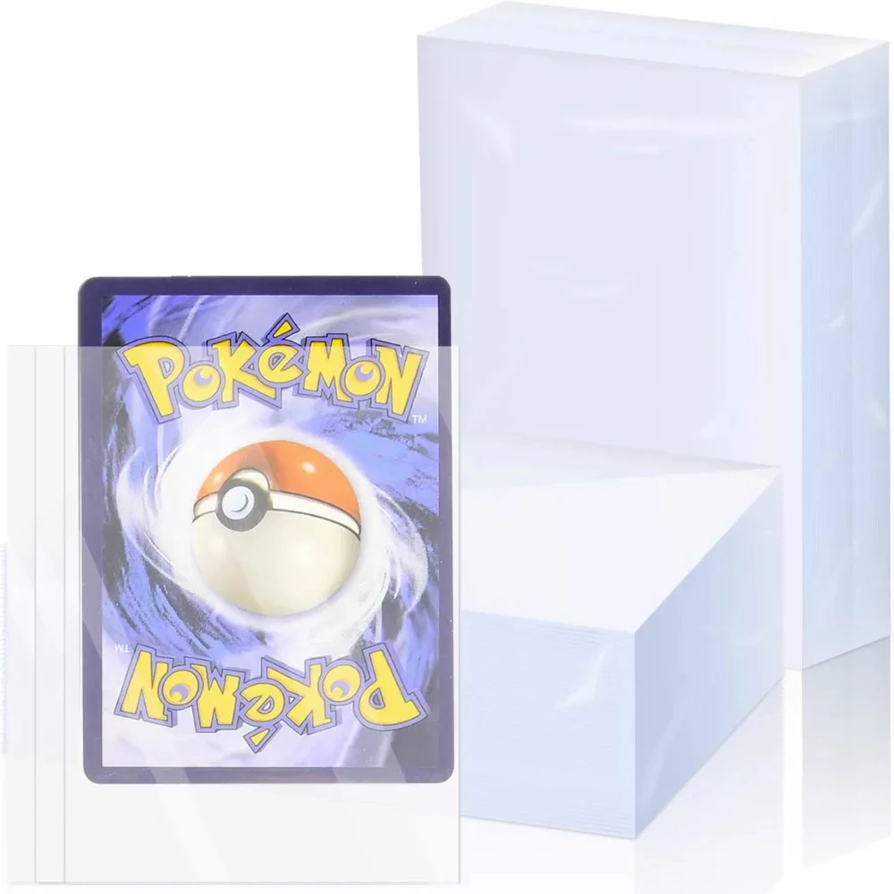 

Clear Penny Card Sleeves 66x91mm 100/300Pcs Waterproof Card Protectors for Pokemon TCG Yugioh MTG Baseball Sports Trading Cards