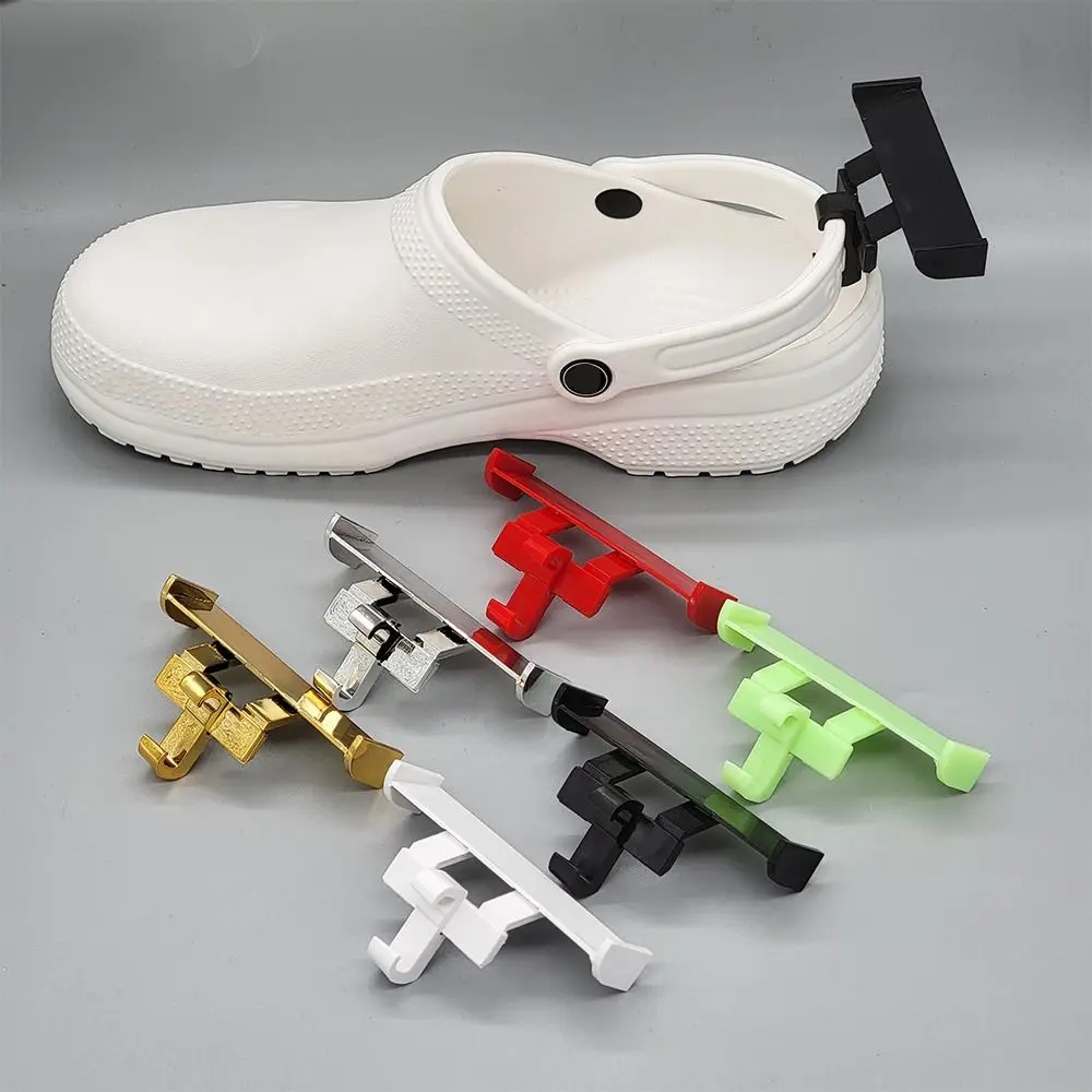 2pcs Shoe Accessories For Croc Sandals Shoes Buckle Clip Charm Buckle Cave Slipper Tail Decoration Shoe Decoration Clips