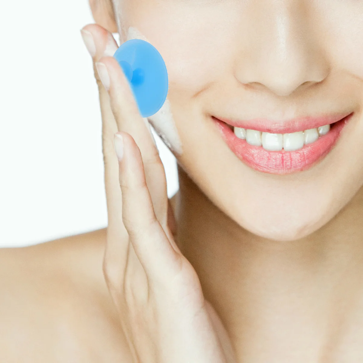 2 Stuks Siliconen Gezichtsreiniger Scrubber Voor Gevoelige Huid Antisliphandvat Herbruikbare Gezicht Lichaam Fruitreiniger Gezichtsborstel Siliconen