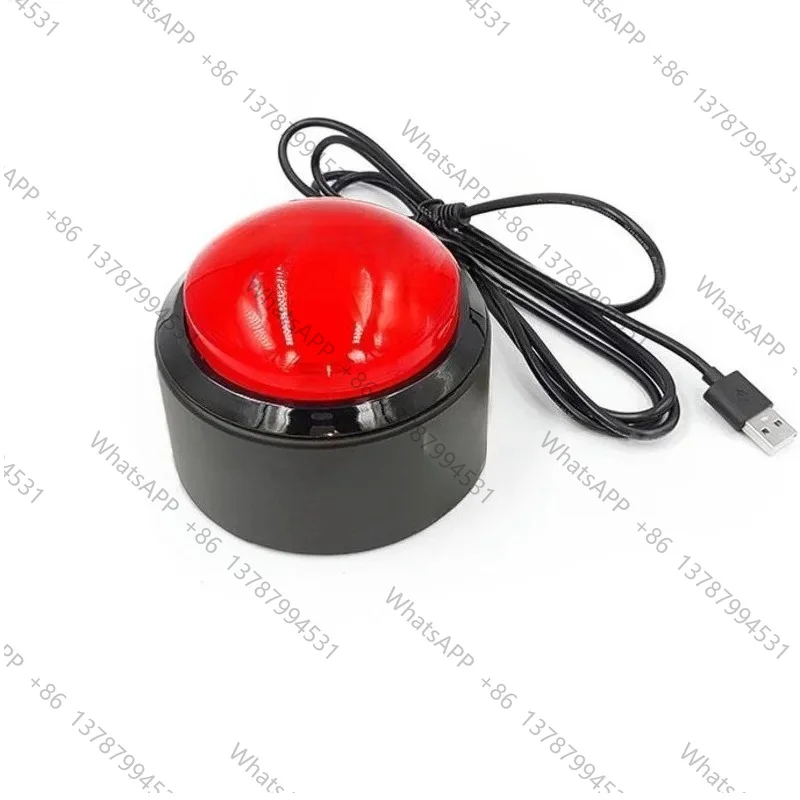 100mm Lottery USB Large Button  Buzzer Button Lottery Draw Left Mouse Button  Space Ba Customized
