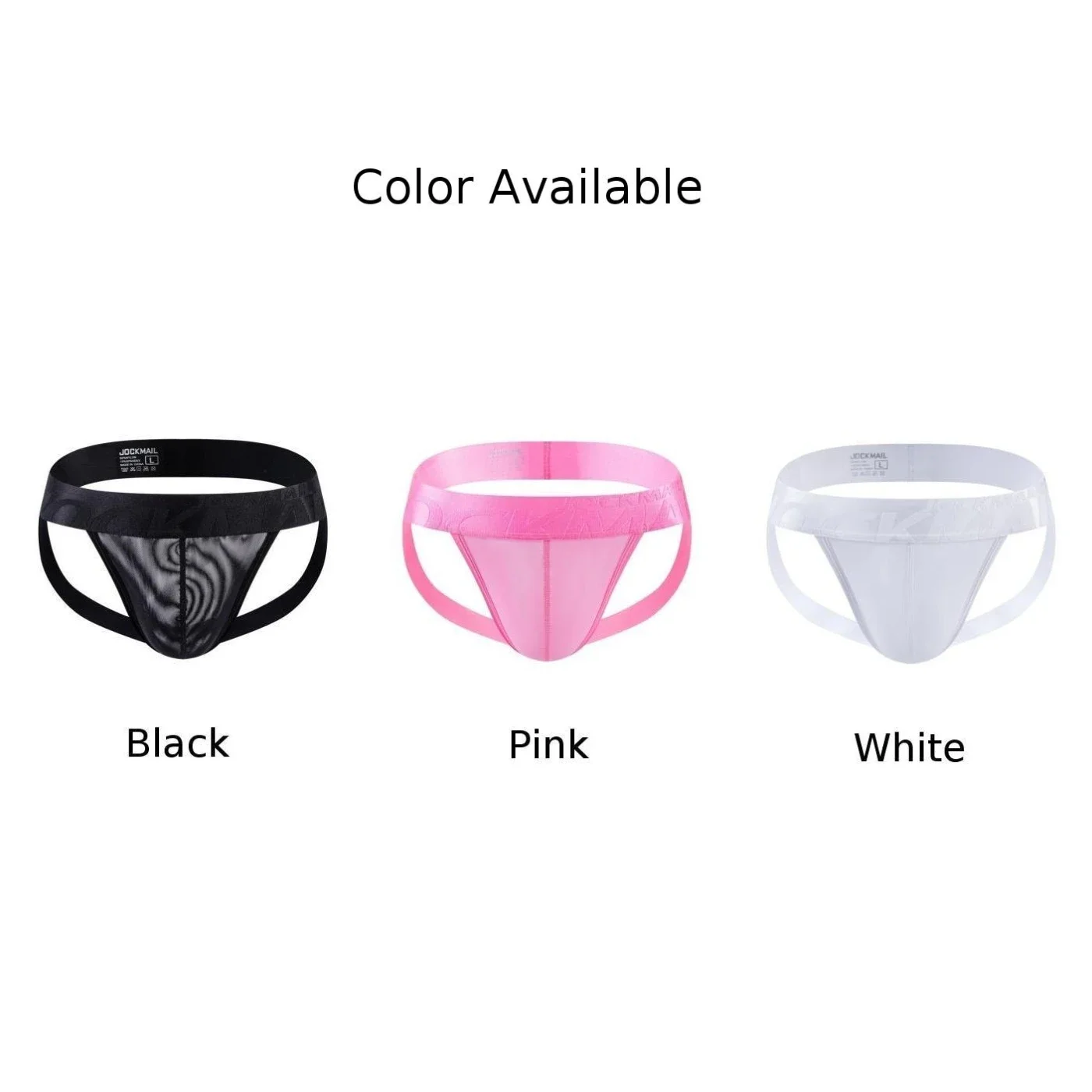 Men Jock Strap Briefs Pouch Panties Ice Silk Sheer Underwear Sexy Underpants Butt Underwear For Men Hollow Out Exposed Butt