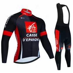 Caisse  Autumn Cycling Jersey Set MTB Maillot Bicycle Sportswear Ropa Ciclismo Road Bike Uniform Long Sleeve Bicicleta Clothing