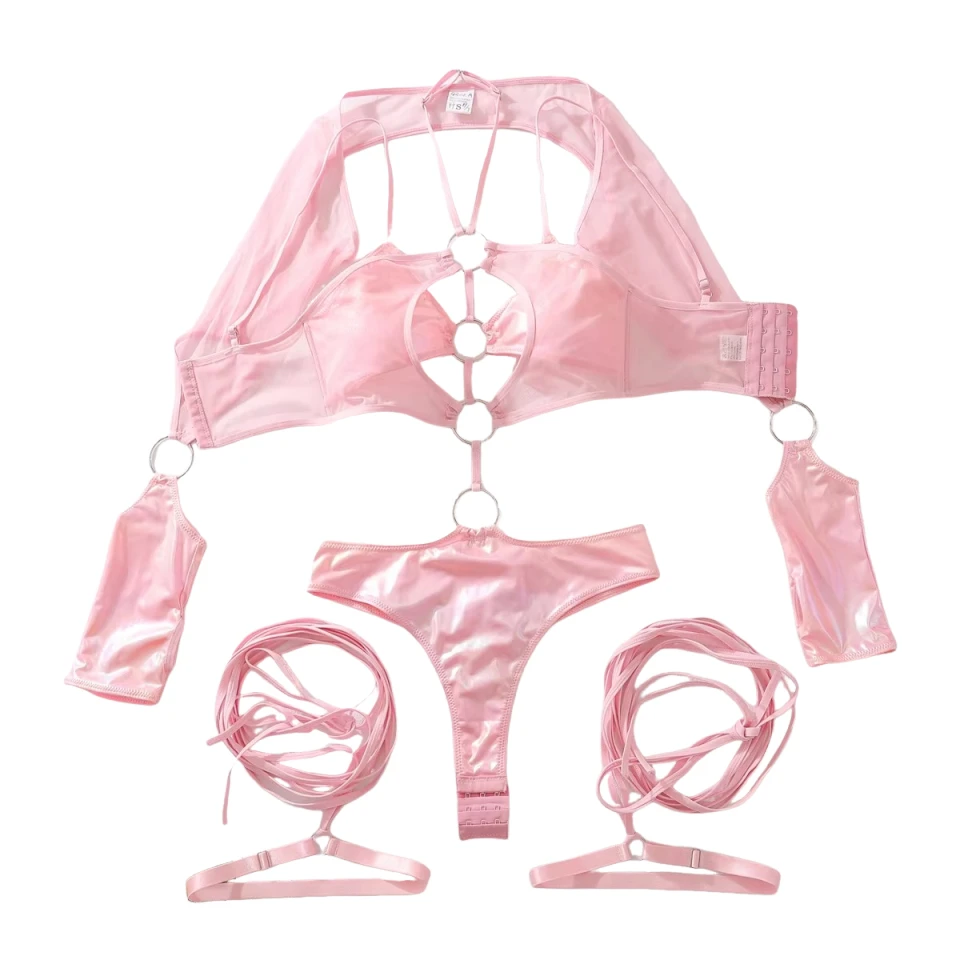 

MUZISKAT летнее розовое сексуальное облегающее однотонное платье женская полая мини-юбка вечерние комбинезон для ночного клуба комплект из 3 предметов