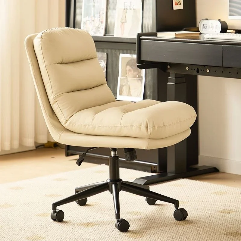 Thuiskantoor Bureaustoel Moderne gestoffeerde computerstoel Verstelbare draaibare bureaustoel met wielen Ergonomische comfortabele zitplaatsen