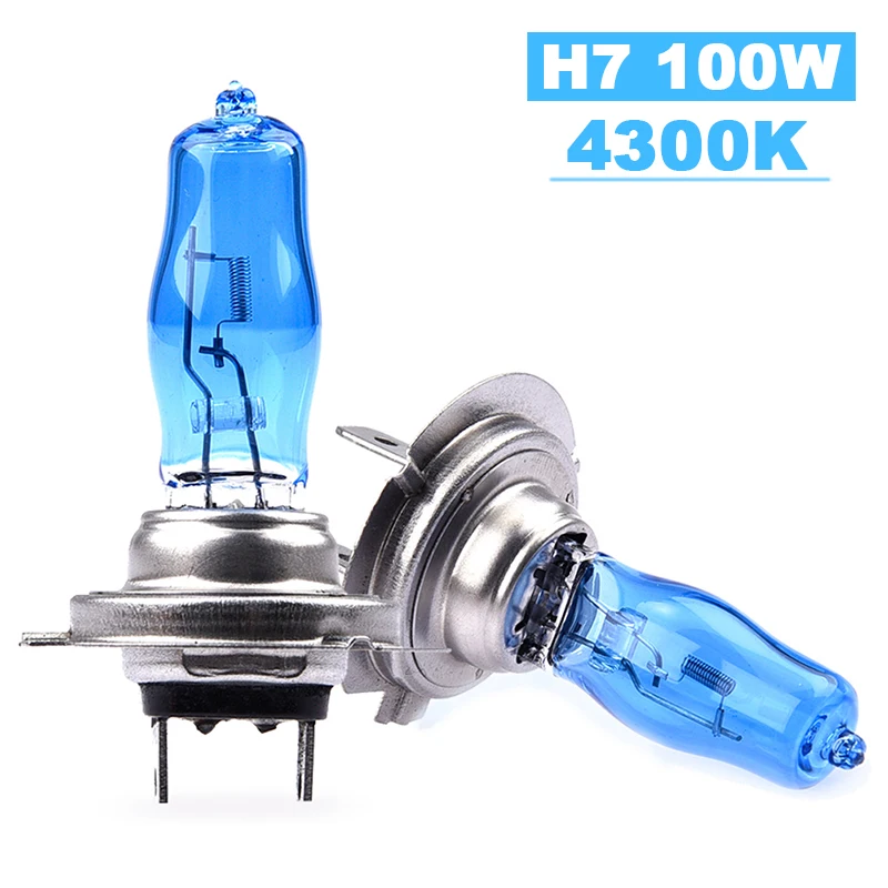 2 шт., автомобильные галогенные лампы H7, 12 В, 100 Вт 2 шт., автомобильные галогенные лампы H7, 12 В, 100 Вт