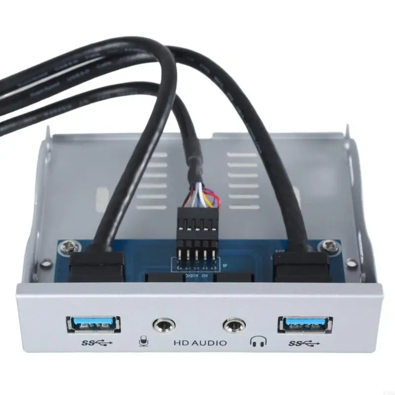 19Pin USB3.0 Front Panel Adapter 2xUSB3.0+Earphone Port + 3.5mm Efficient 
