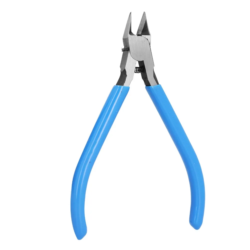 Rebound Spring Cutting Pliers High Hardness Chrome molybdenum steel Wire Cutting Tool Flush Cut Blue Cutter Snips