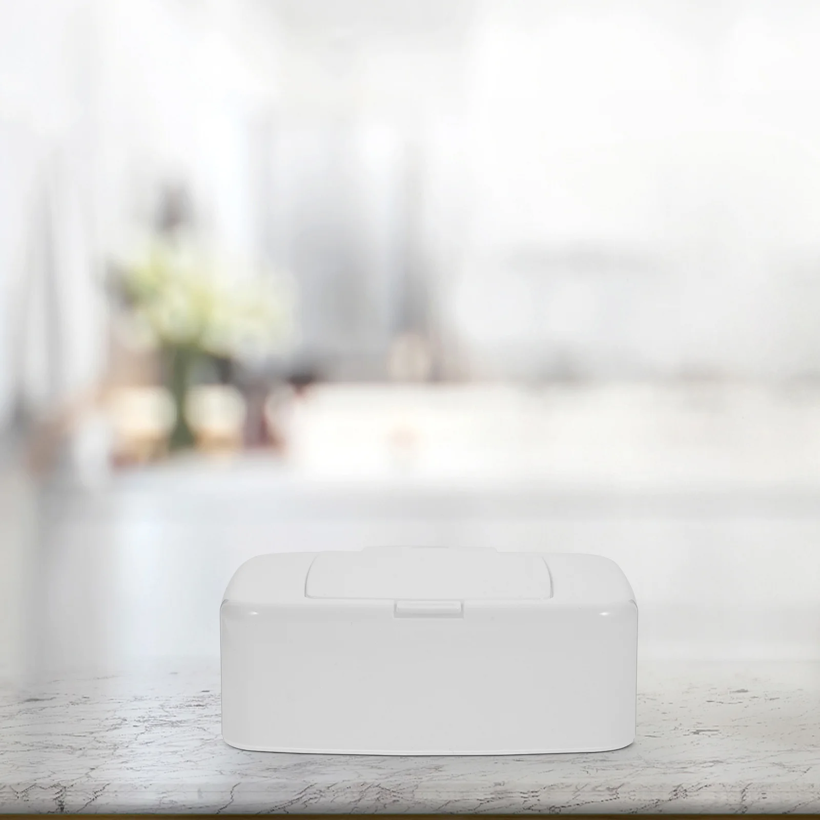 

2Pcs Compact Wipes Dispenser Plastic Tissue Box Portable Travel Case Refillable Wipe Holder for Home Office Car