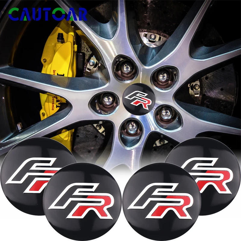 4pcs 56/60mm Car Wheel Center Cover Sticker Hub Cap Accessorie For Seat FR Cupra Racing Ibiza Leon Exeo Altea Arona Tedo Tarraco