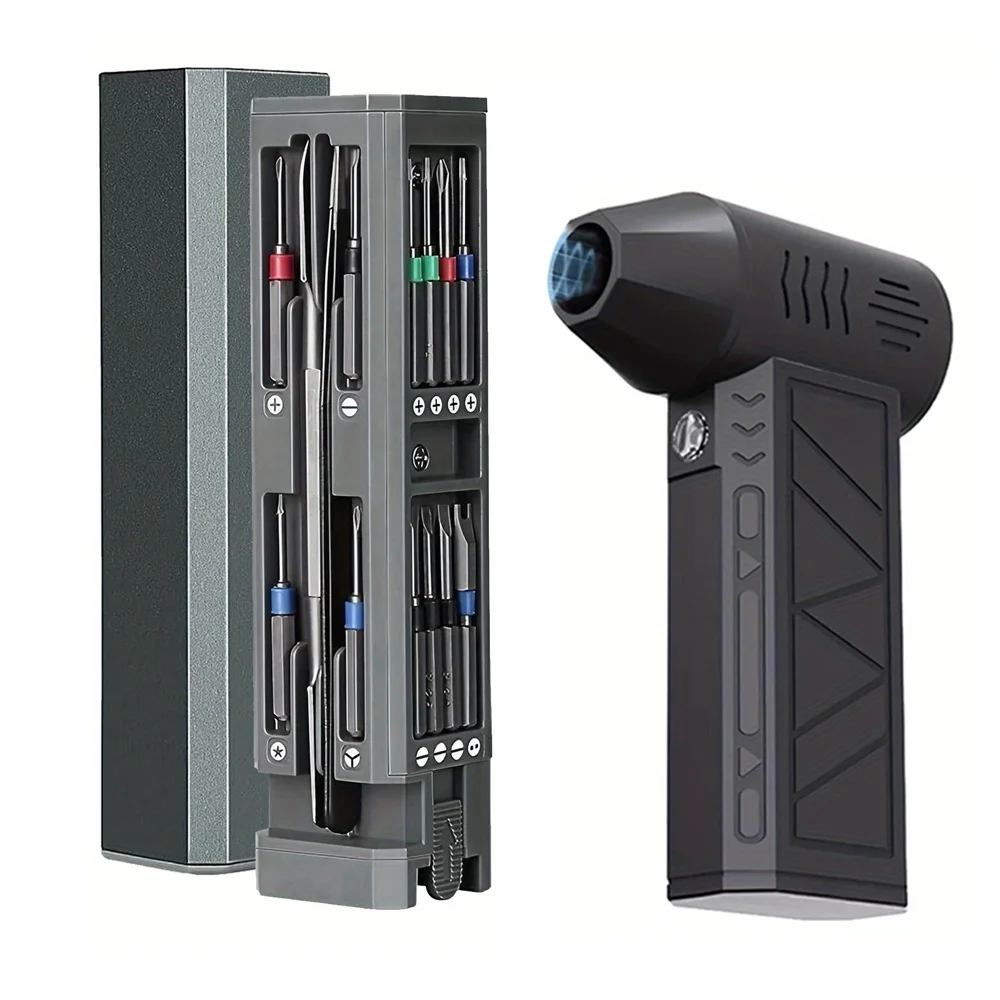 

Precision Screwdriver Set (30/44/71pcs) - High Hardness Bits, Strong Magnetism, Portable Case, for Phone/PC/Watch/Camera Repair. With High-Precision Digital Microscope, 1000X Handheld, 32GB Storage, 8 LED Lights, for Lab, PCB, Jewelry, Coin.