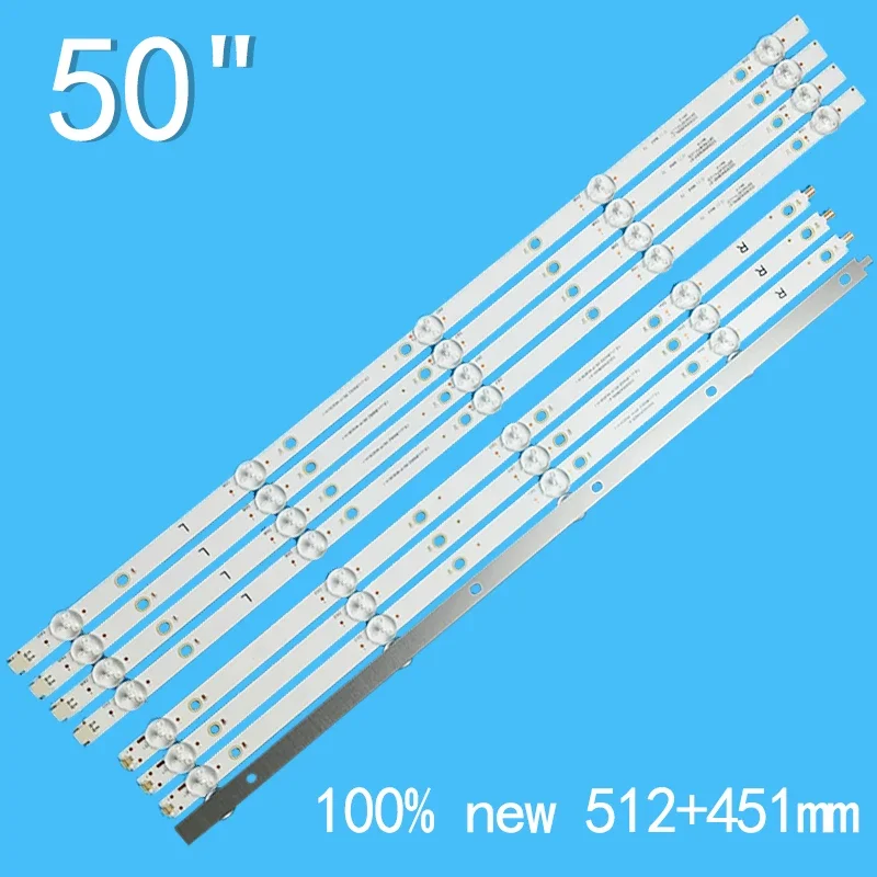 LED TV Backlight Strip for 50PUF6033 50PUF6093 50PUF6132 50PUF6112/T3 50PFS5803/62 02D500409000-X1 CEJJ-LB500Z-9S1P-M3030-H-1