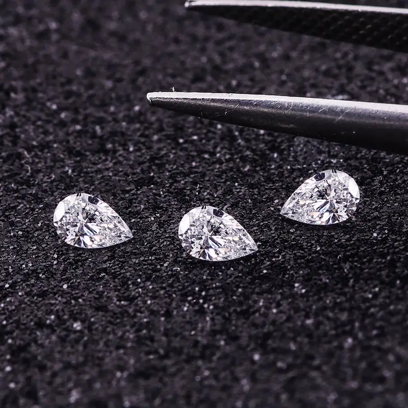 Im Labor gezüchtete Diamanten, 1 CT D-Farbe, VVS2, Klarheit, Birnenschliff, IGI-zertifizierter CVD-Labordiamant für individuellen Diamantschmuck