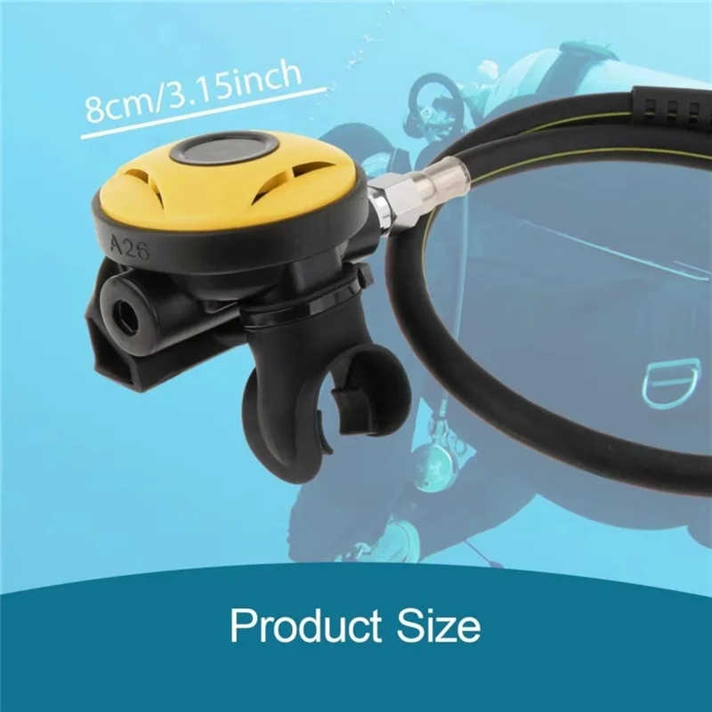 A26F-Scuba voor duiken Tweede fase regelaar met verstelbare ademslang voor duikaccessoires Snorkelduikerbenodigdheden