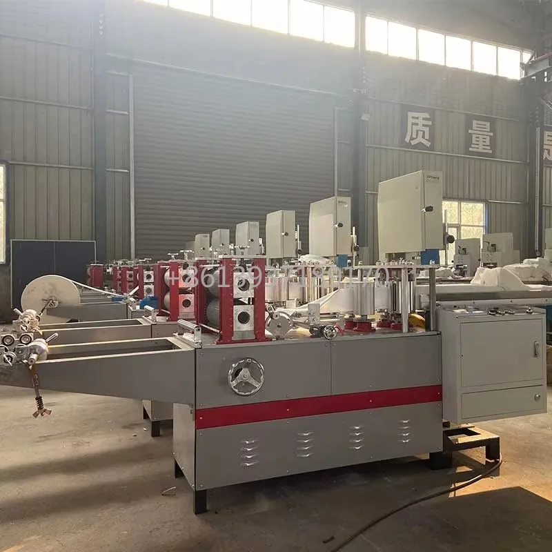 

High Speed Restaurant Napkin Folding Machine Multi Size Automatic Napkin Making and Packaging Machine