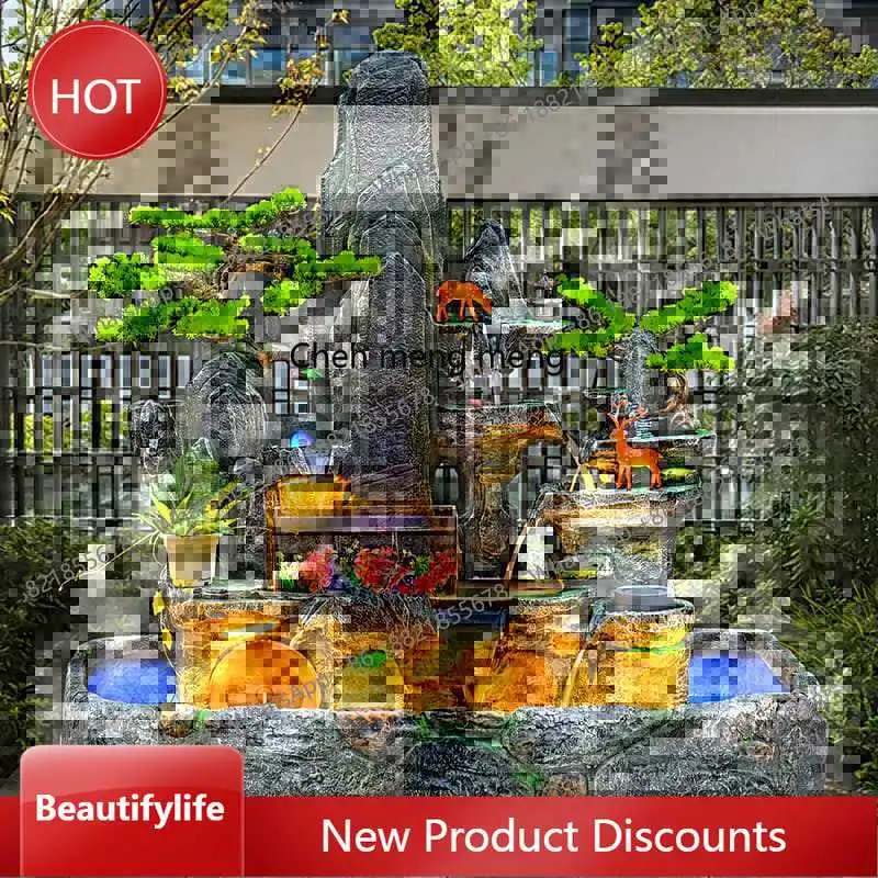 

zq10 Двор рокарий фонтан проточная вода балкон офисное украшение открытый сад рыбный пруд ландшафтный дизайн