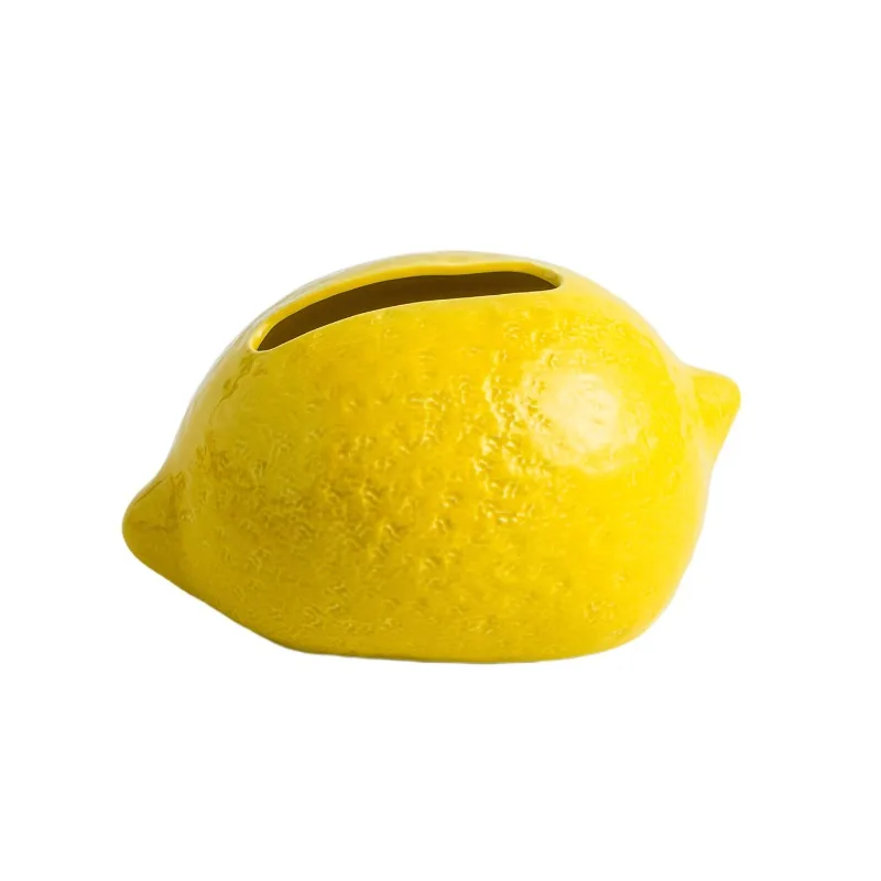 For Creative Light Luxury Lemon Ceramic Tissue Box Design Sense Household Living Room Pumping Carton Housewarming Gift