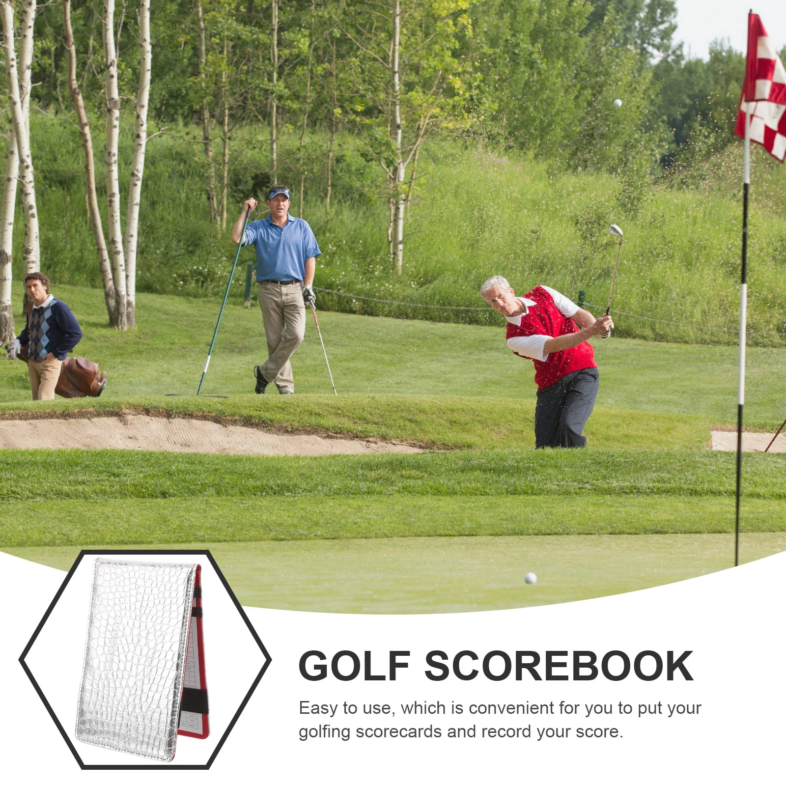 Notitieblokken Golfscoreboek Golfs Score Keeping Stijlvolle scoreboek Zwart opnamesotitieboekje