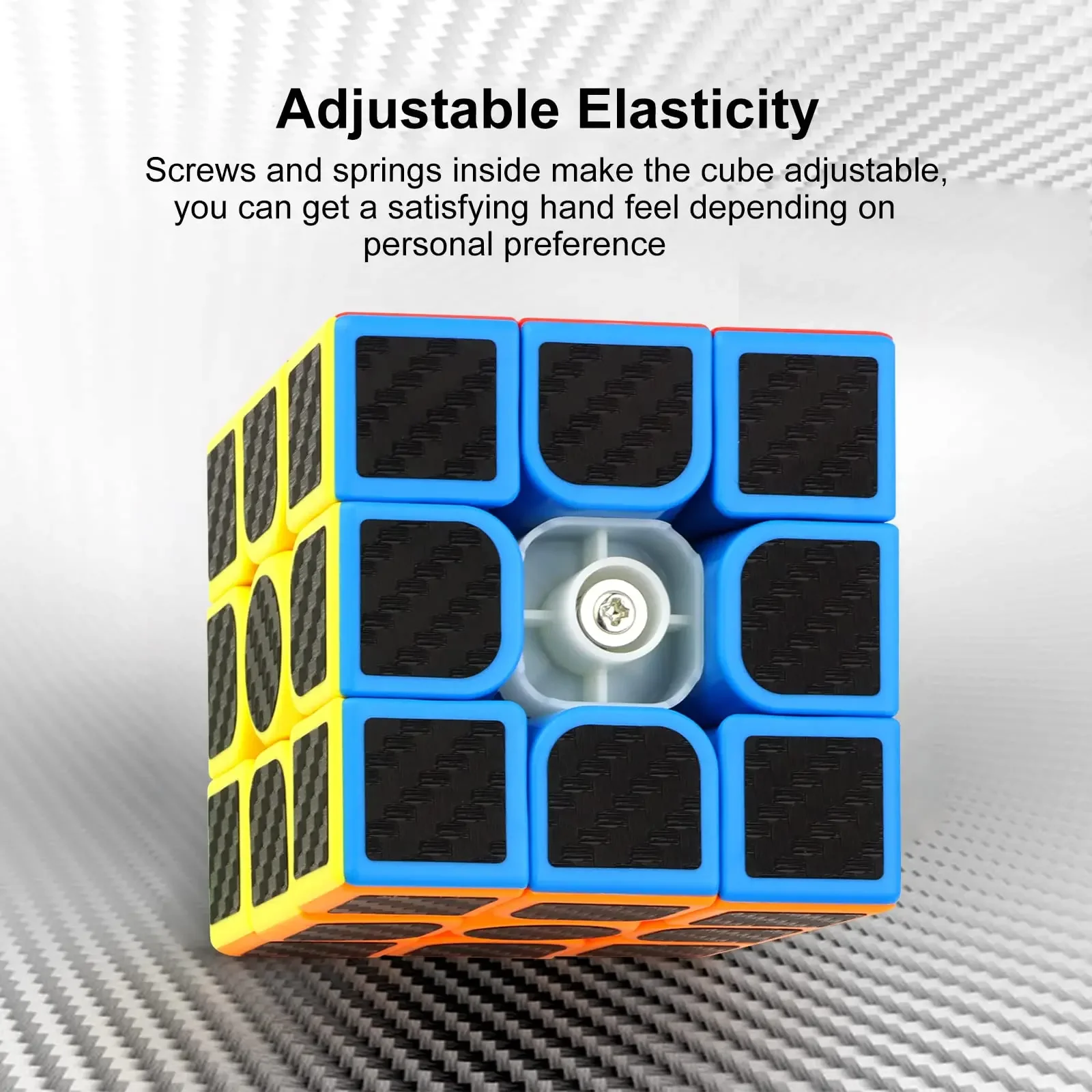 

SENGSO Speed Cube 3x3 Carbon Fibre Sticker Magic Cube Profession Puzzle Fast & Professional