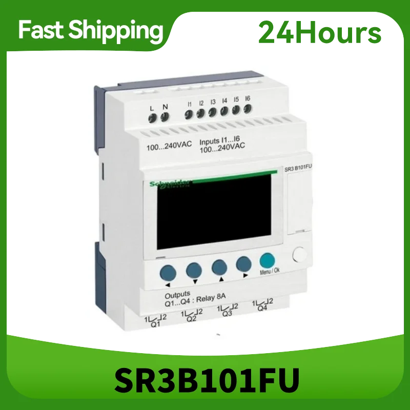 New Original, Controller Plc Zelio Logic Sr3 Modular Relay, Sr3b101fu Sr3b101b Sr3b101bd Sr3b102bd