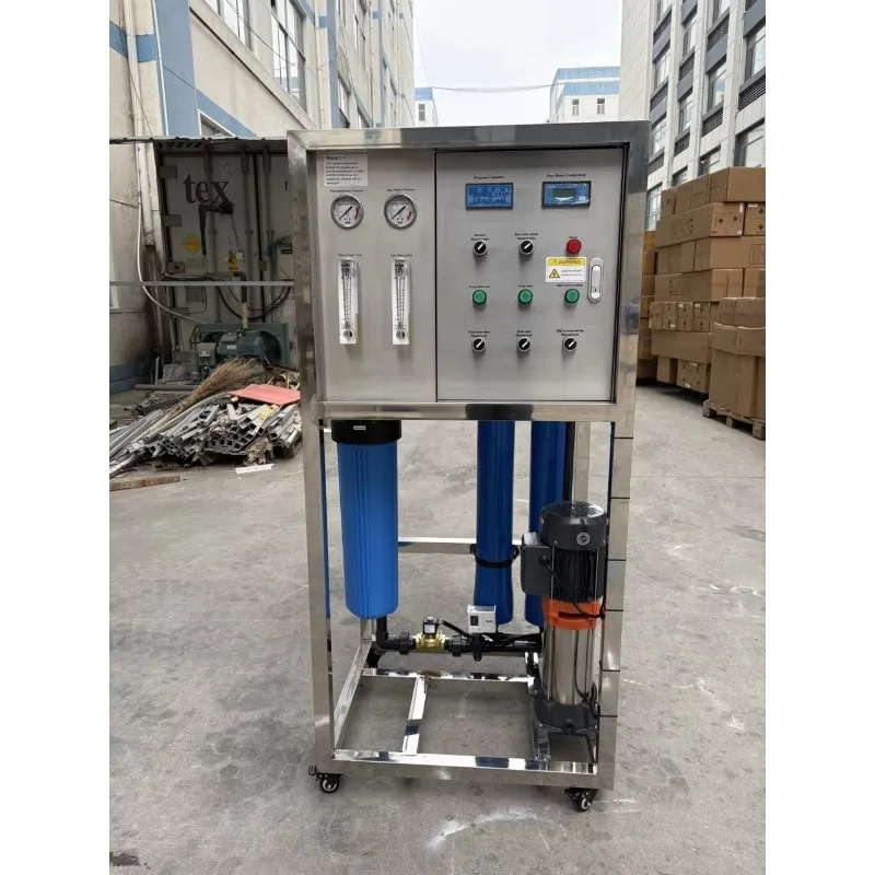 500LPH Reverse Osmosis Water Treatment Plant With  PLC Control Industrial RO Purification System For Pure Drinking Water