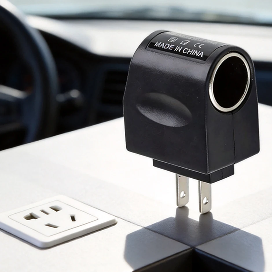 AC 220V To DC 12V Auto Accessories Converter Car Cigarette Lighter Adapter EU/US Plug 6W/12W