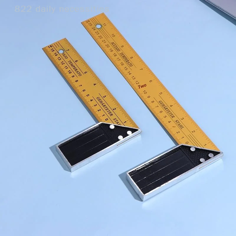 High Precision L-Shaped Metal Corner Ruler Multifunctional Scale Carpentry Squares for Woodworking Building Framing Design