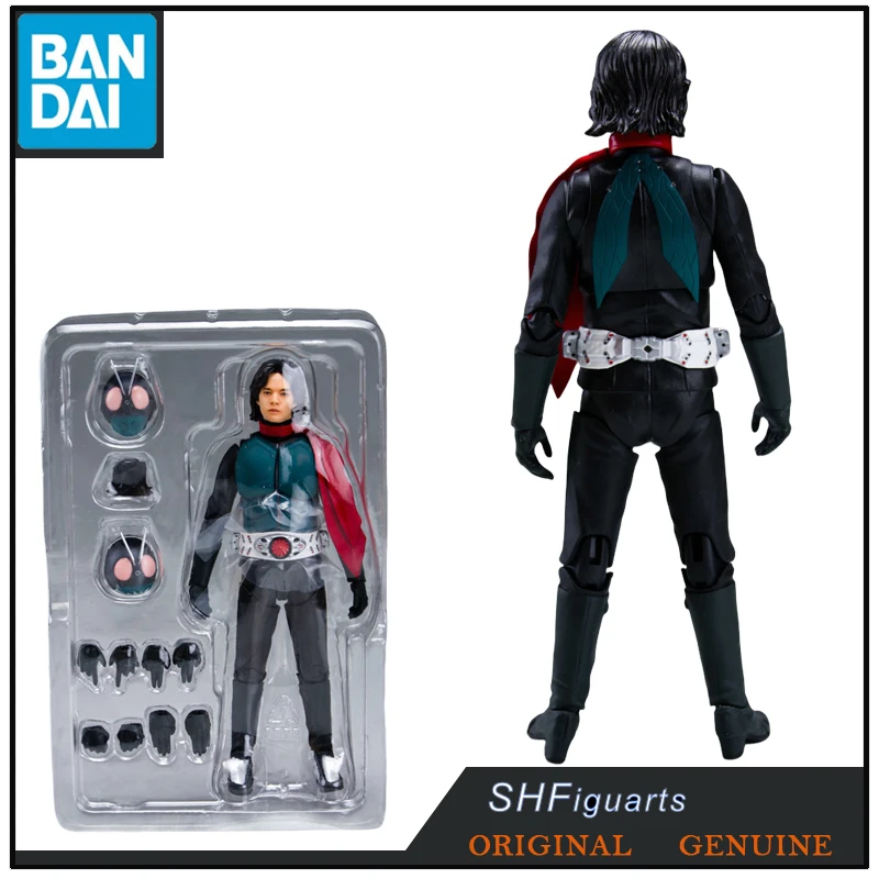 Bandai Original Shf Shin maskiert Fahrer/Hongo Takeshi Anime Action figuren Spielzeug für Jungen Mädchen Kinder Geschenk Sammler Modell Ornamente