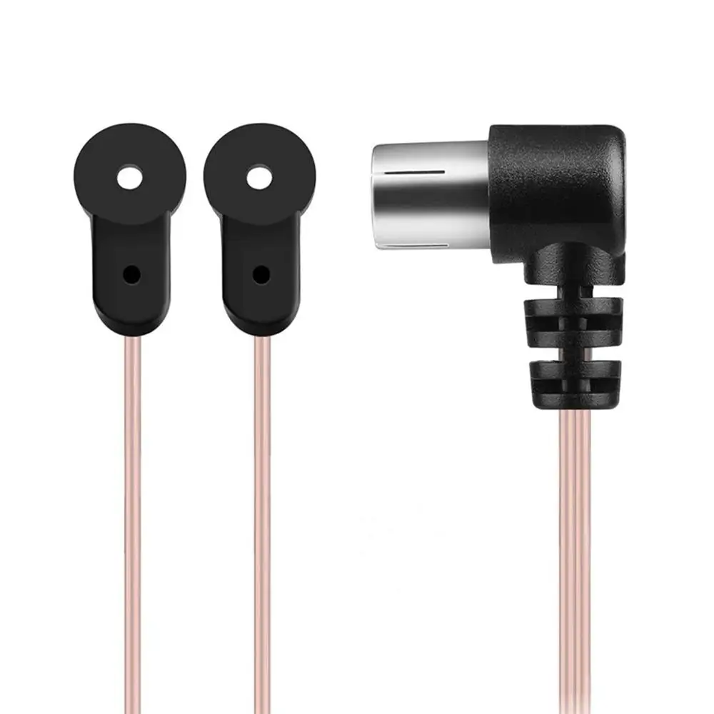 FM Rádio Dipolo Indoor Antenas, HD Receptor Aéreo, Masculino Tipo F Conector, Uso Interno, Z4C7, 75 Ohm