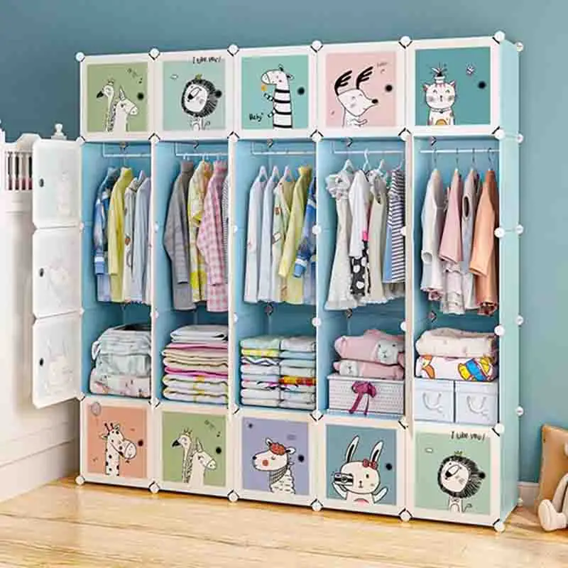 

Nordic Nordic Wardrobe Bedroom Cupboard Space Saving Modular Small Mobiles Cupboard Closet Organizer Muebles Hotel Furniture