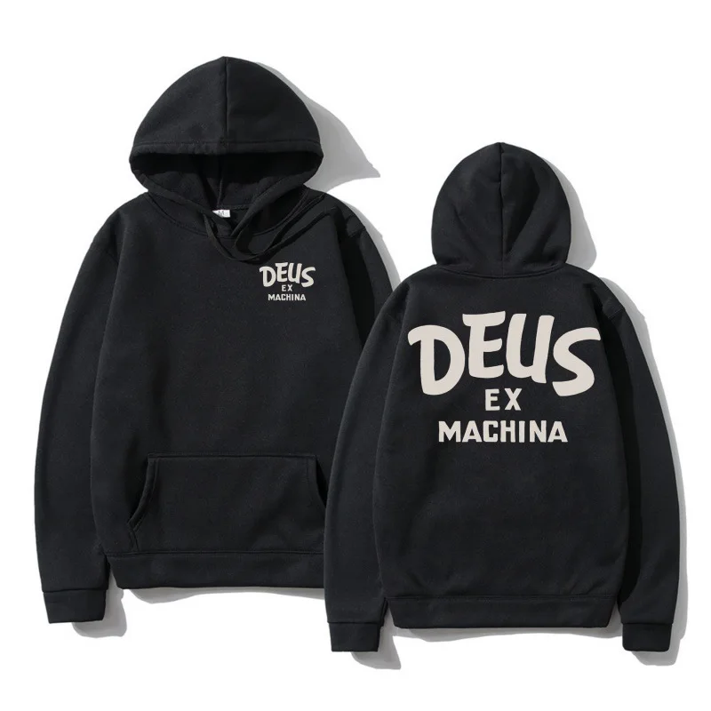 Men Women Retro Streetwear Harajuku Hoodie Graphic Oversized Jacket DEUS EX MACHINA Hood graphic t shirts Sweatshirt Clothes ATV