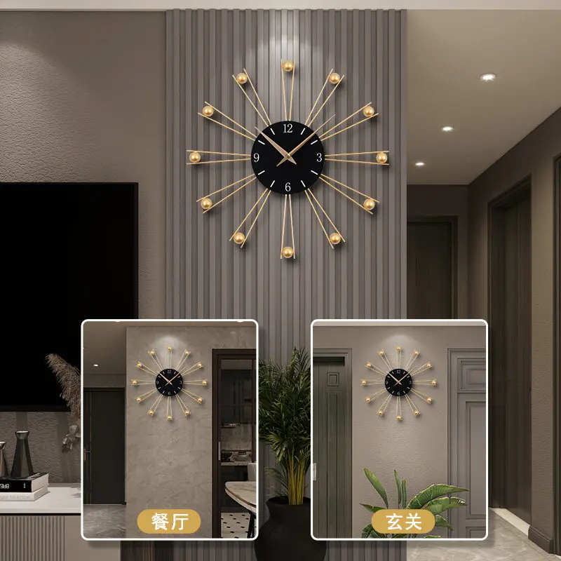 New arrival living room decoration creative clock wall hanging modern casual wall clock