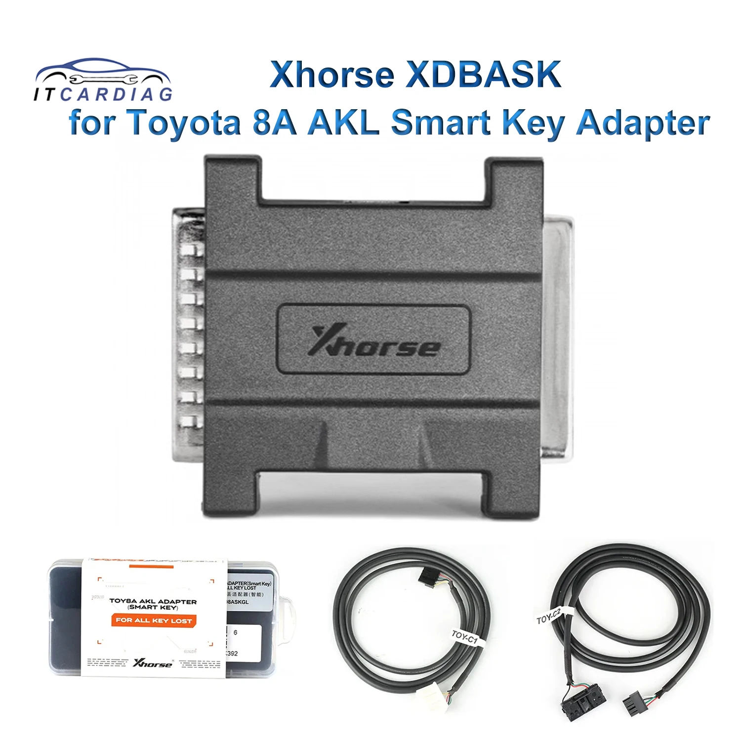 Xhorse XDBASK for Toyota/Lexus 8A AKL Smart Key Adapter for 2017-2022 All Keys Lost with VVDI Key Tool Plus Auto Key Programmer