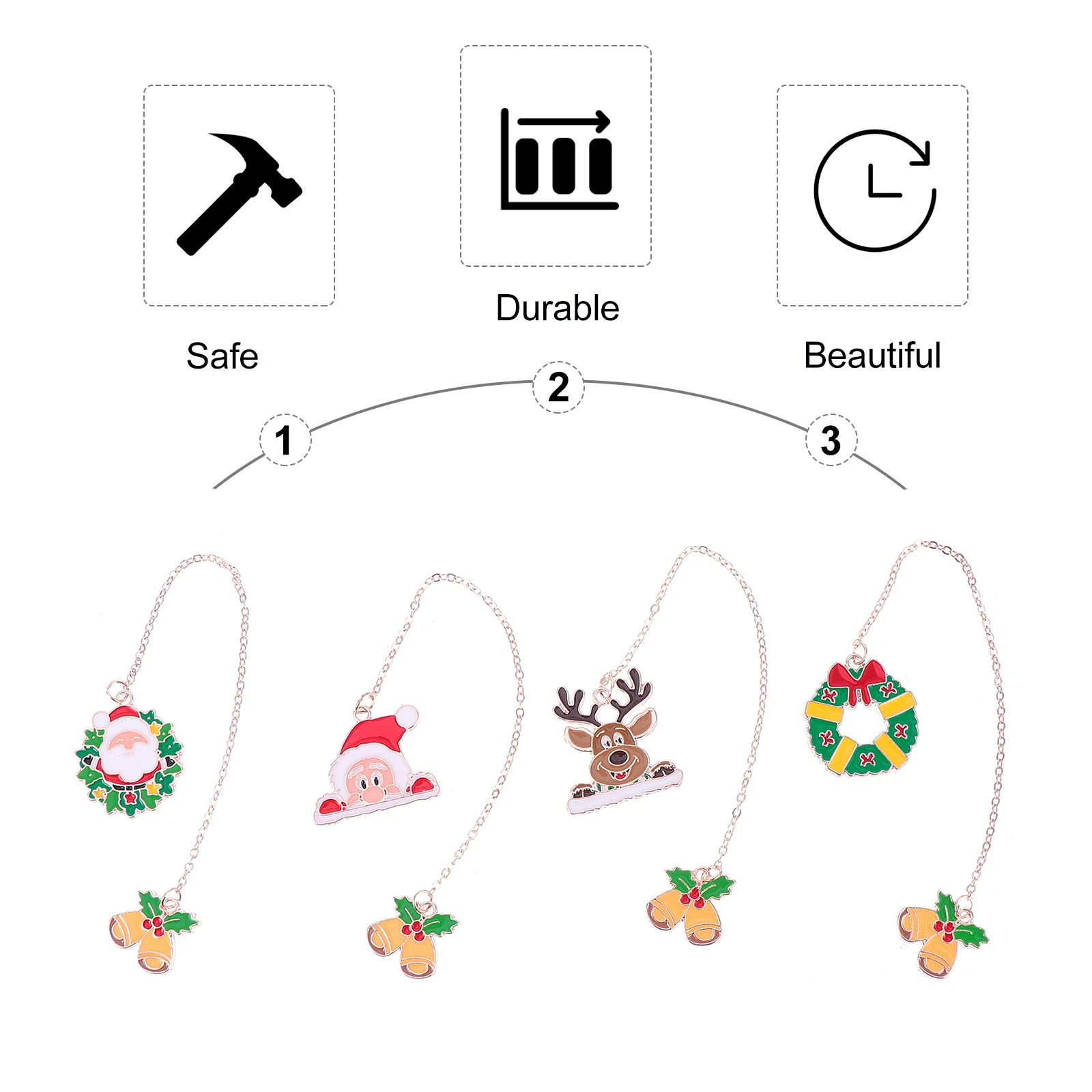 

bookmark gift metal bookmark decoration Christmas bookmark decoration Christmas metal bookmark decoration