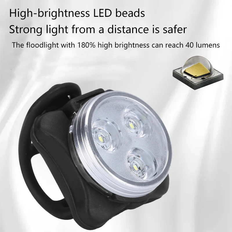 COB Fahrrad Licht Mountainbike USB Lade Scheinwerfer + Warnung Rücklicht Set Rücklicht Reiten Zubehör