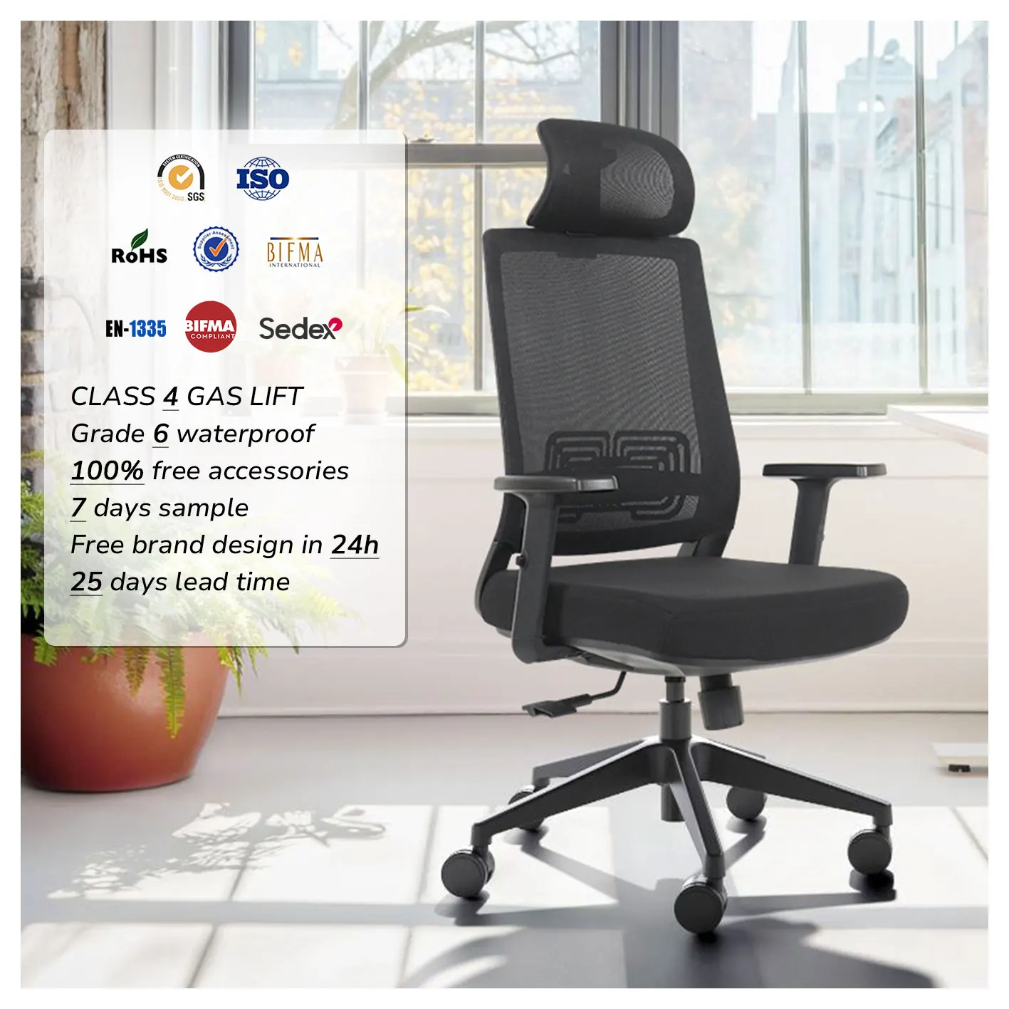 Silla de Oficina ergonómica